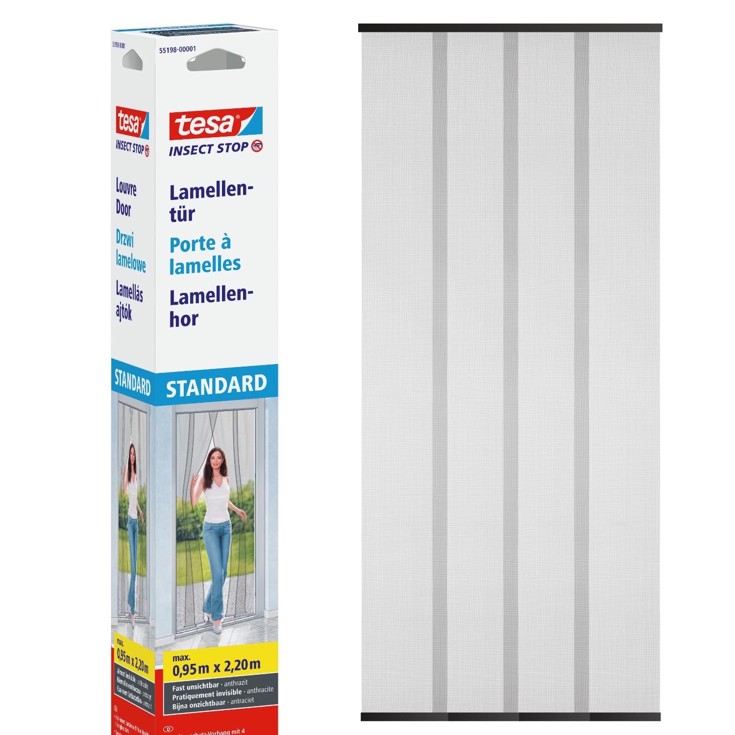 TEAC tesa Lamellentür Standard anthrazit 2.20m x 0,95m