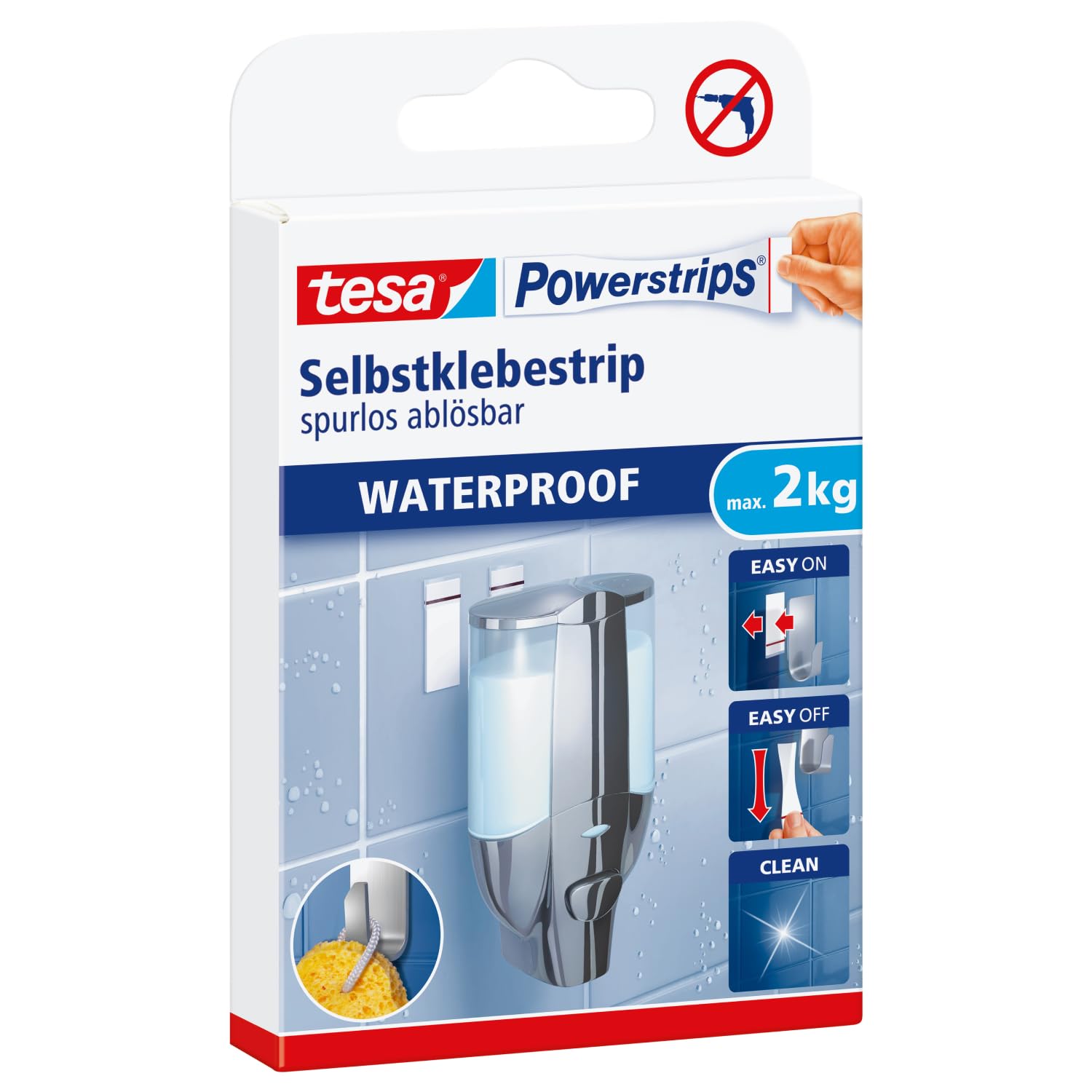 TEAC tesa Powerstrips Waterproof Strips