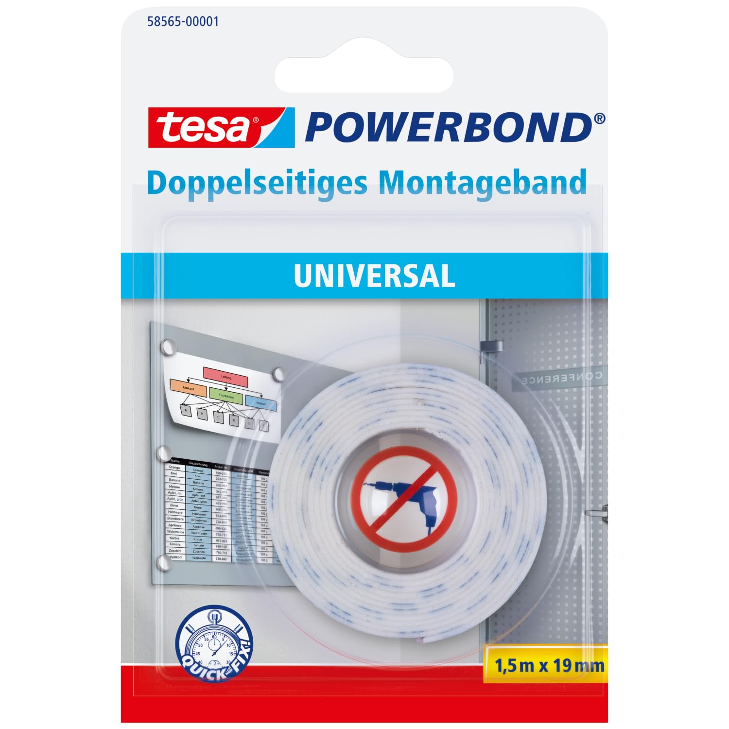 TEAC tesa Powerbond UNIVERSAL 1,5m