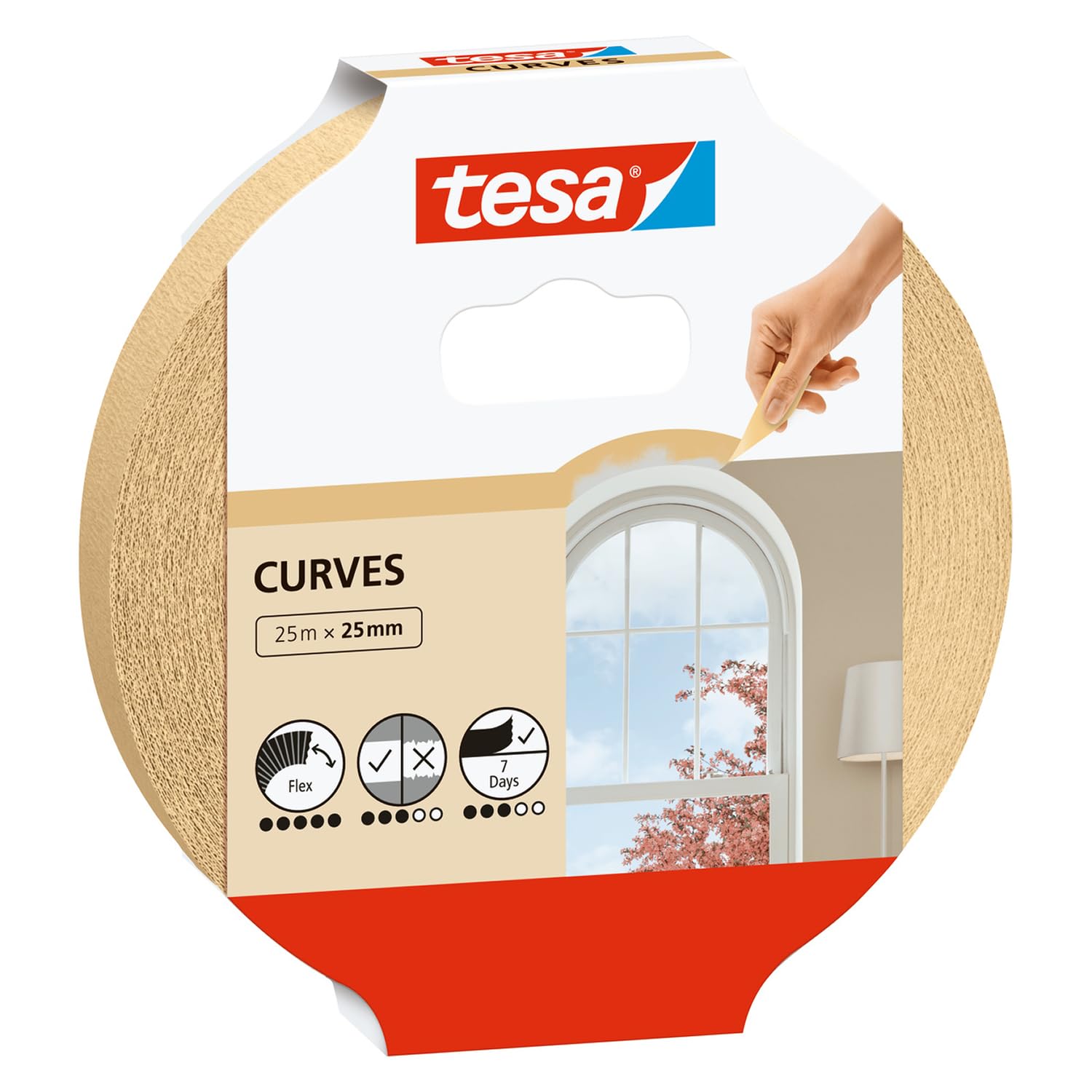 TEAC tesa Malerband Kurven 25m x 25mm