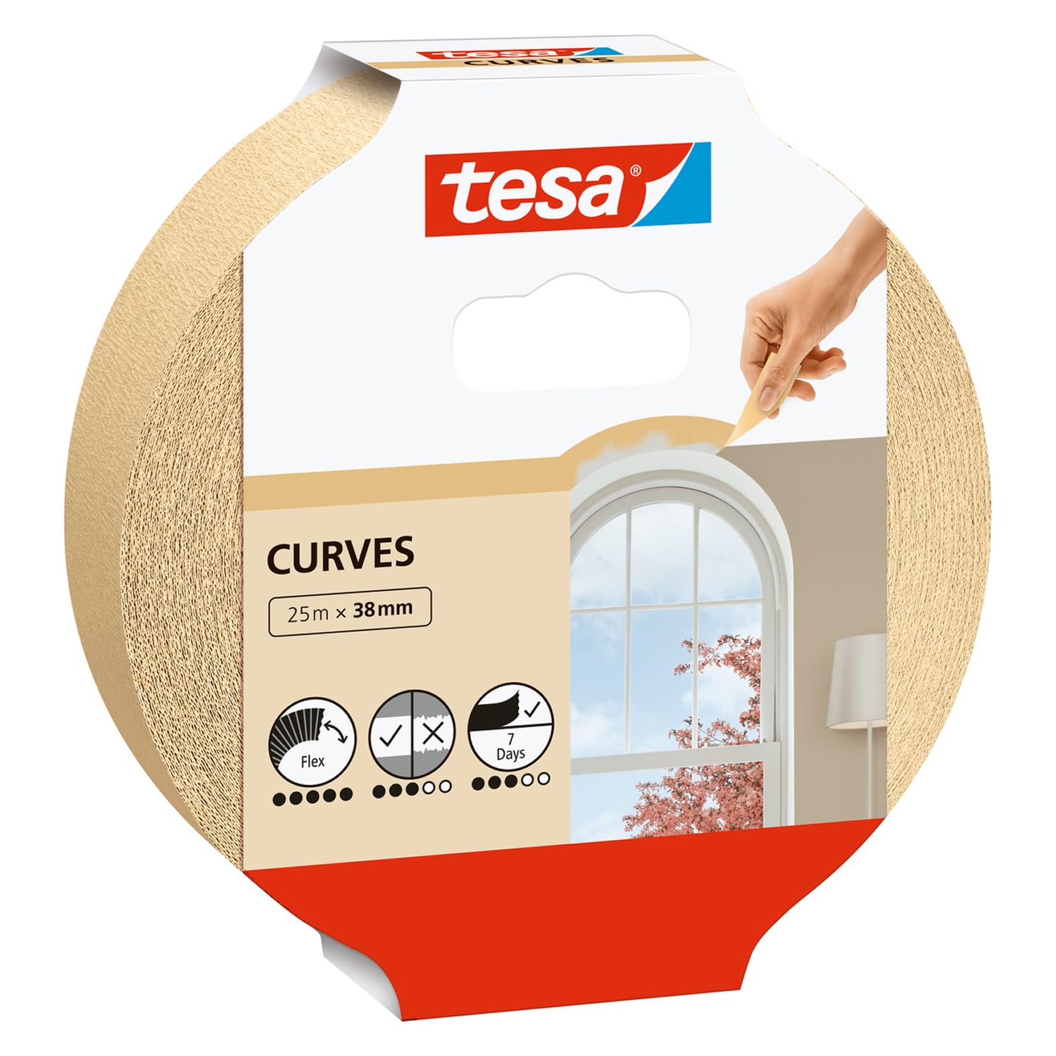 TEAC tesa Malerband Kurven 25m x 38mm