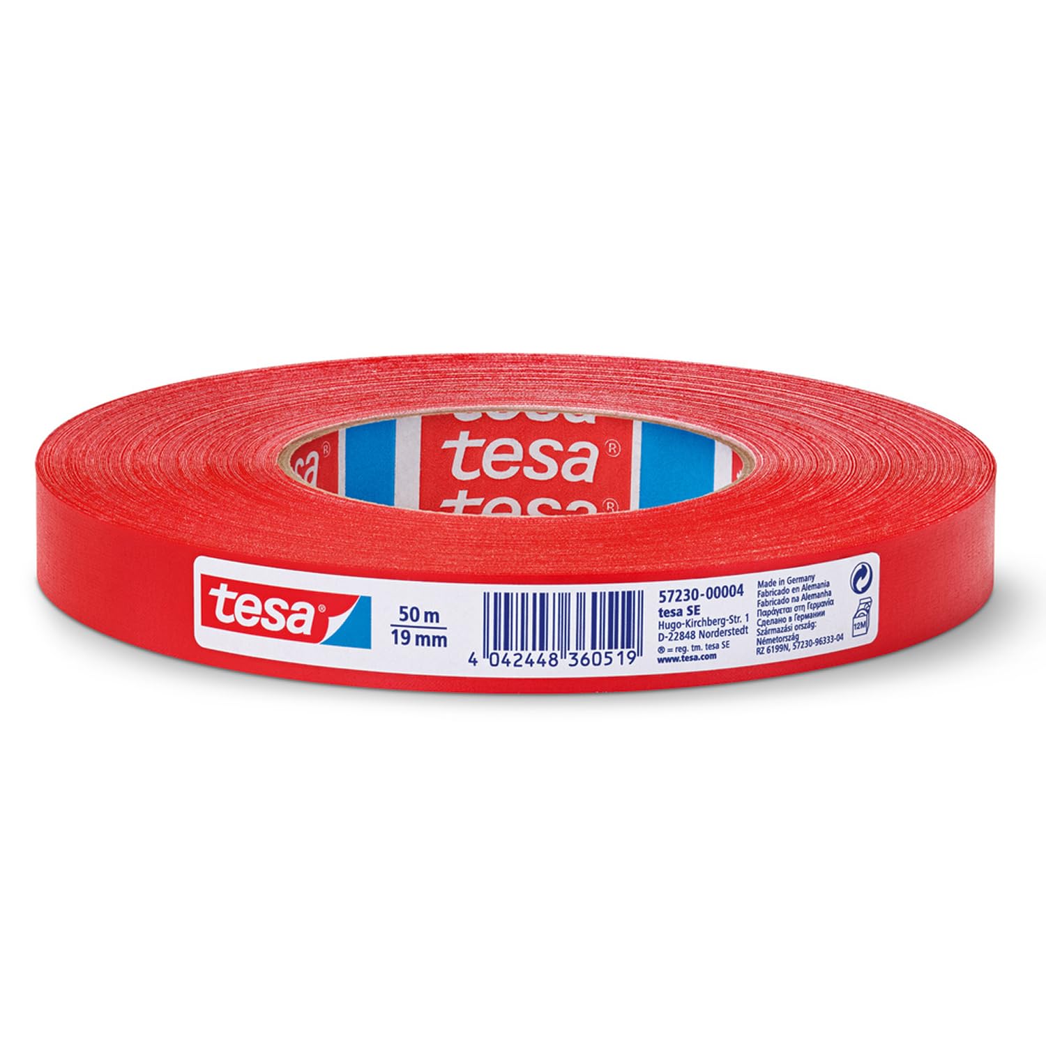 TEAC tesa Gewebeband 50m x 19mm rot