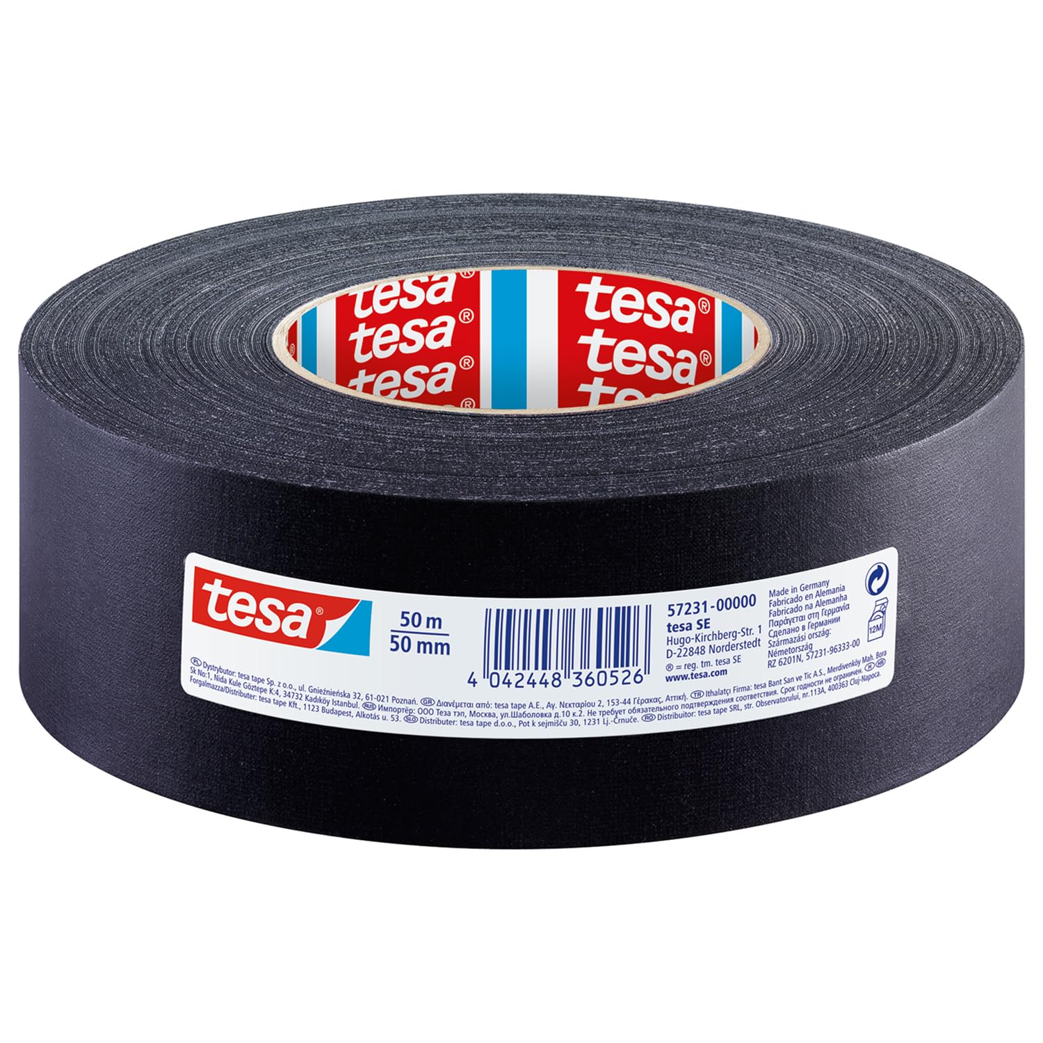 TEAC tesa Gewebeband 50m x 50mm schwarz