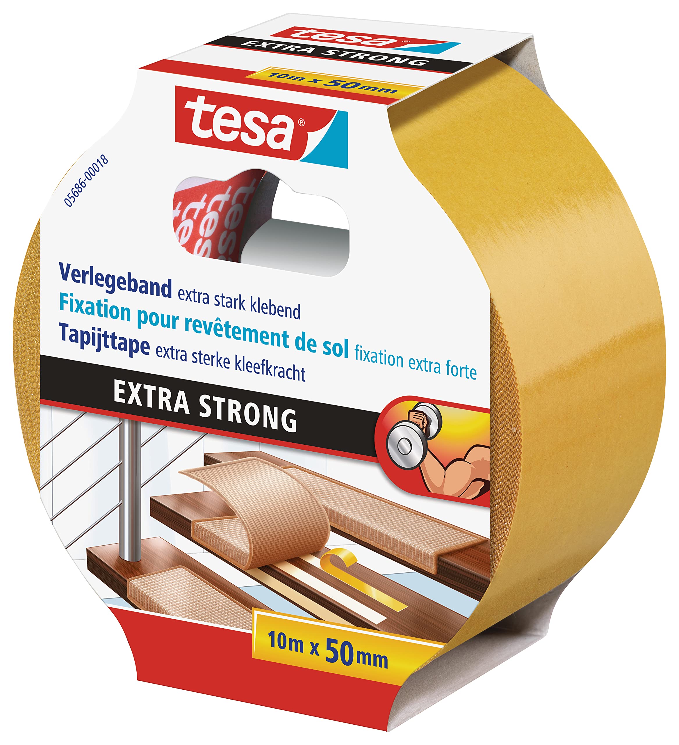 TEAC tesa Verlegeband extra stark klebend 10m x 50mm