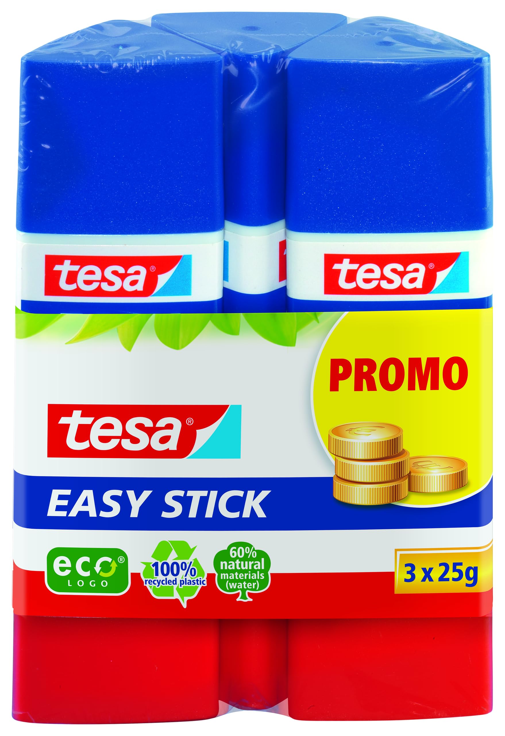 TEAC tesa Easy Stick ecoLogo 3x25g Promo