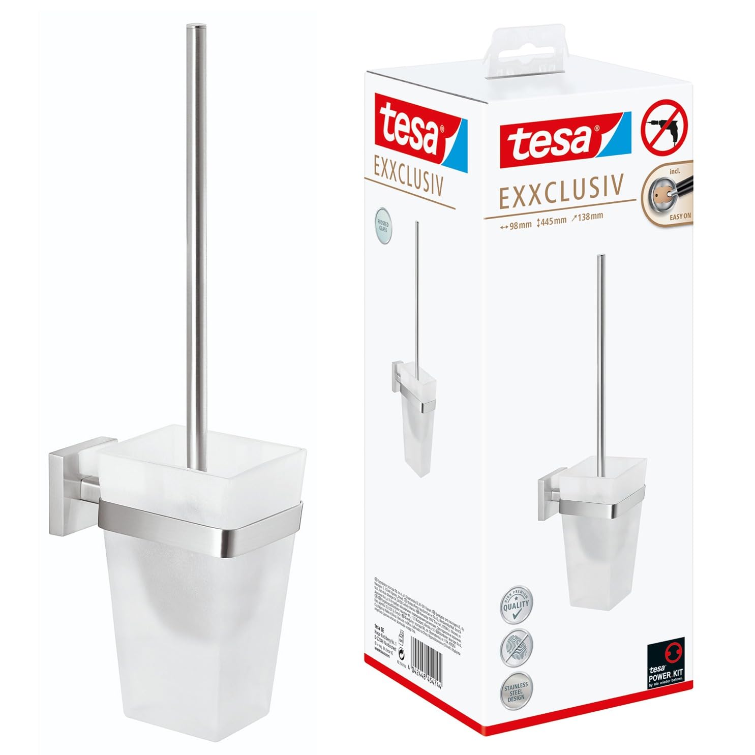 TEAC tesa Exxclusiv WC-Bürstengarnitur inkl. Klebelösung