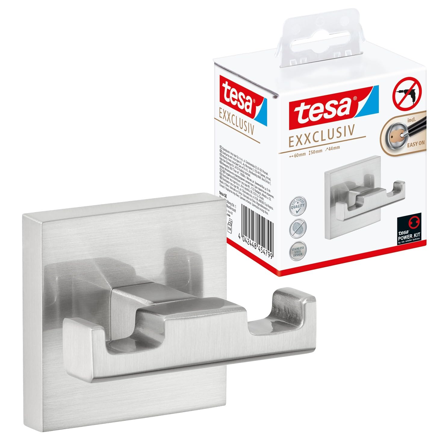 TEAC tesa Exxclusiv Bademantelhaken inkl. Klebelösung