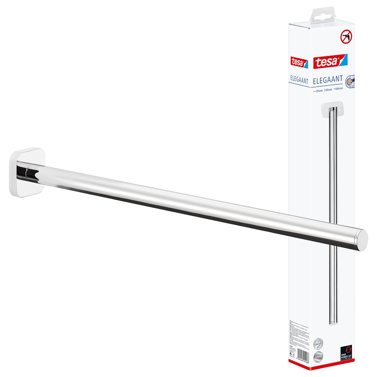TEAC tesa Elegaant Handtuchhalter inkl. Kleber einarmig