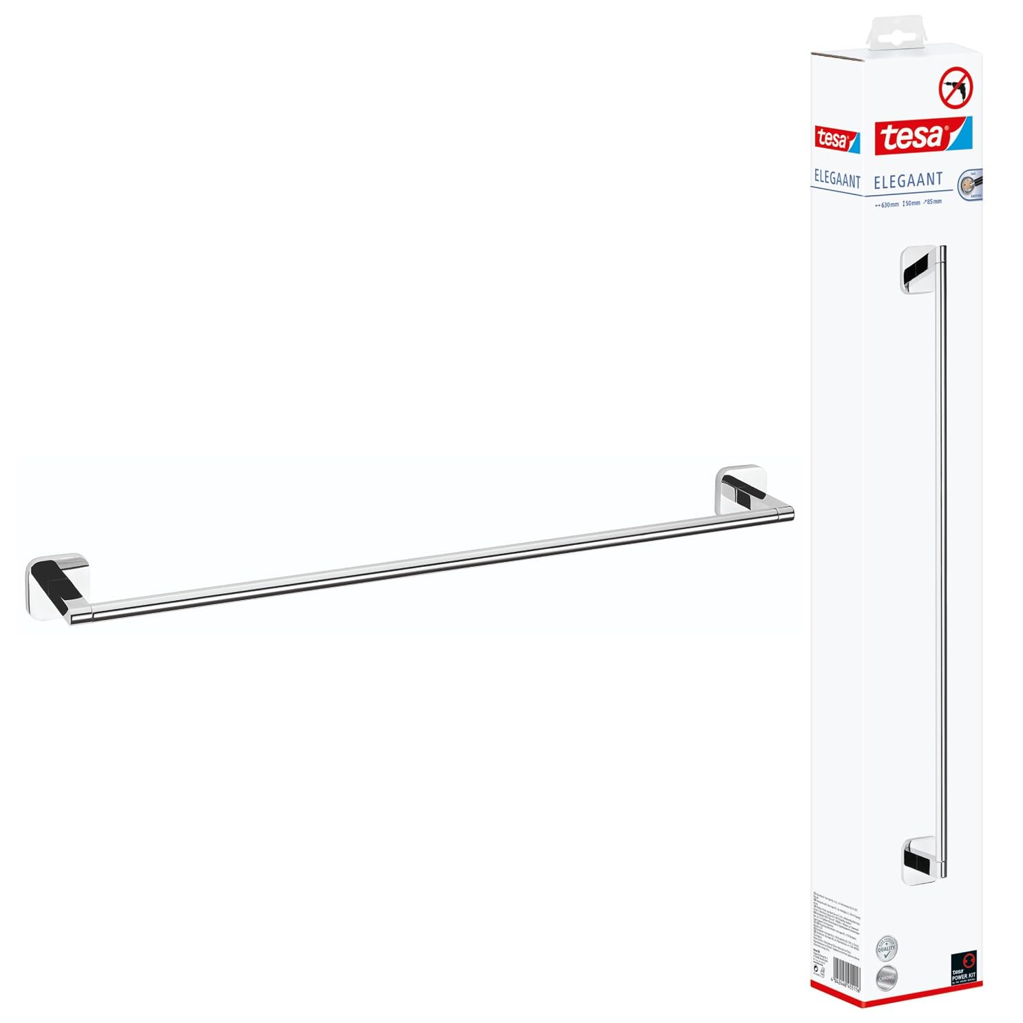 TEAC tesa Elegaant Handtuchstange inkl. Kleber einfach