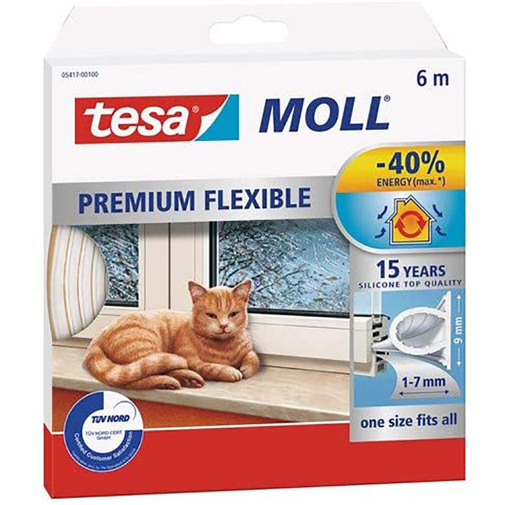 TEAC tesa INSULATION Dichtungsband Silikon Fits All 6mx9mmx7mm w.
