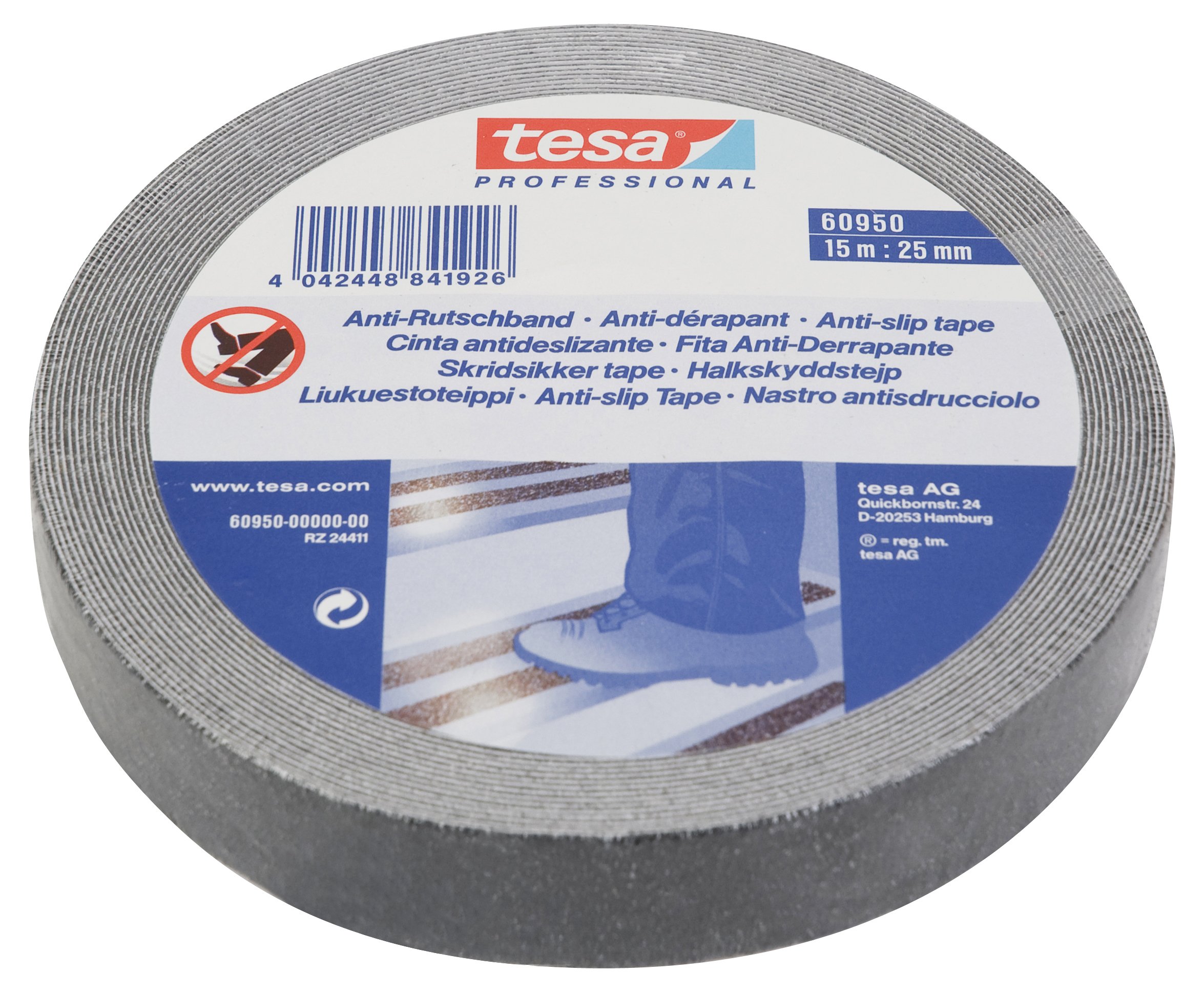 TEAC tesa Anti-Rutschband 15 x 25mm schwarz