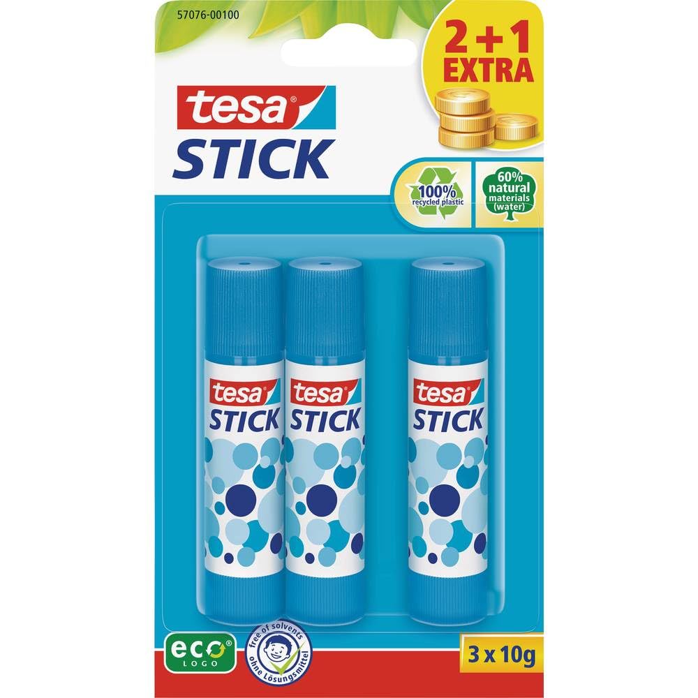 TEAC tesa Klebestift ecoLogo 2+1 10g blau