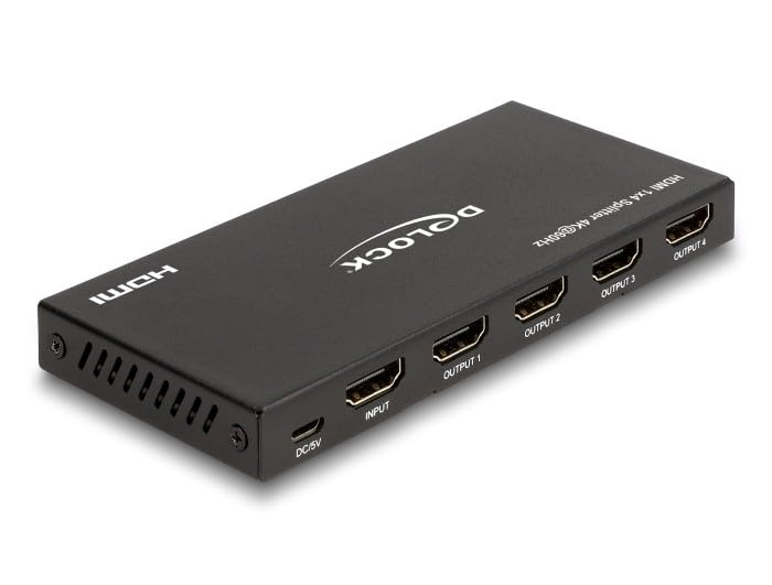 DeLock HDMI Splitter 1 x HDMI in à 4 x HDMI out 4K 60 Hz