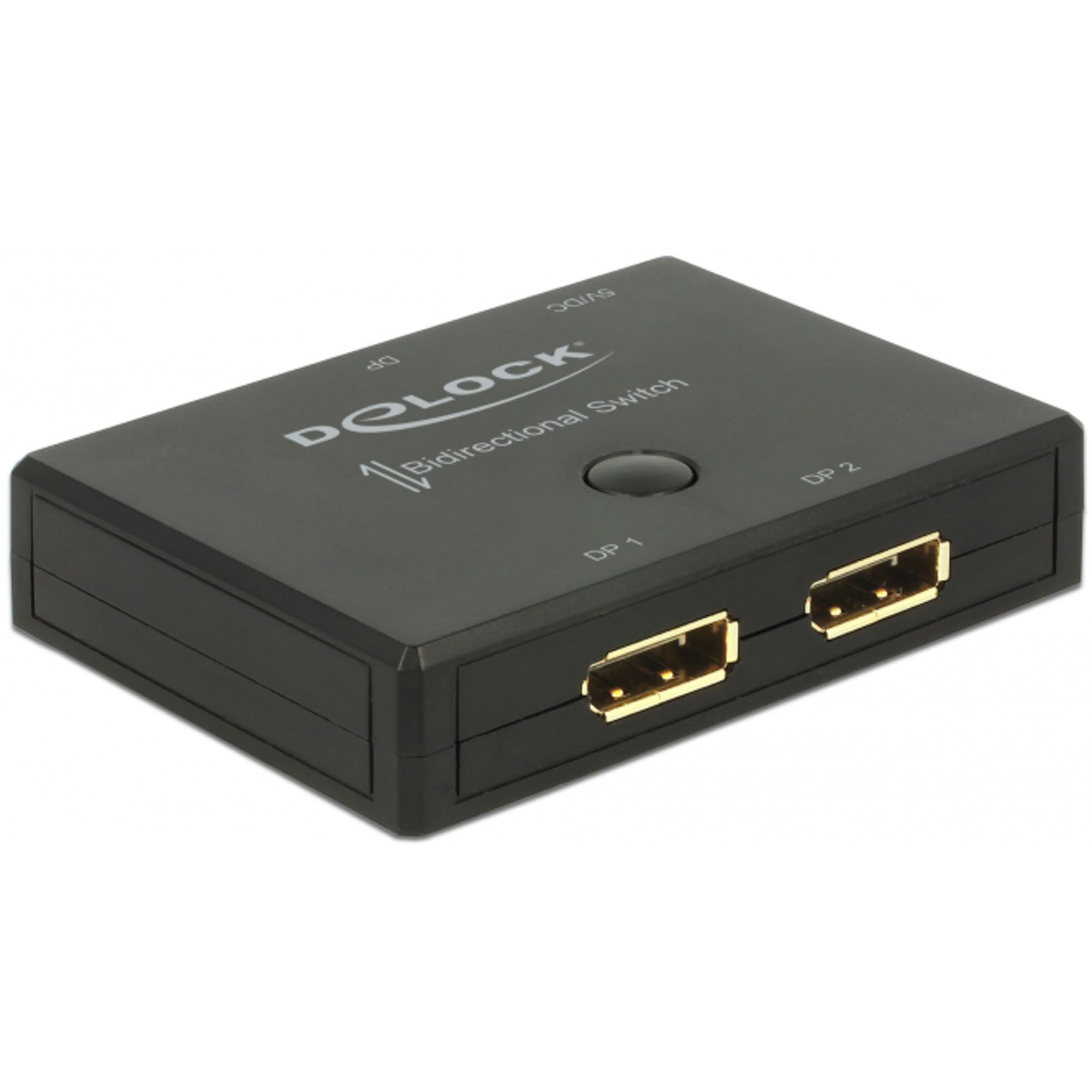 DeLock DisplayPort 2 - 1 Umschalter bidirektional 4K 60 Hz