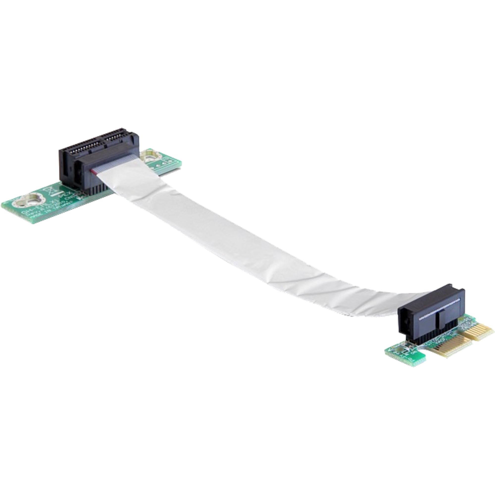 DeLock Riser Karte PCI Express x1 > x1 avec flexiblem Kabel 13 cm links gerichtet