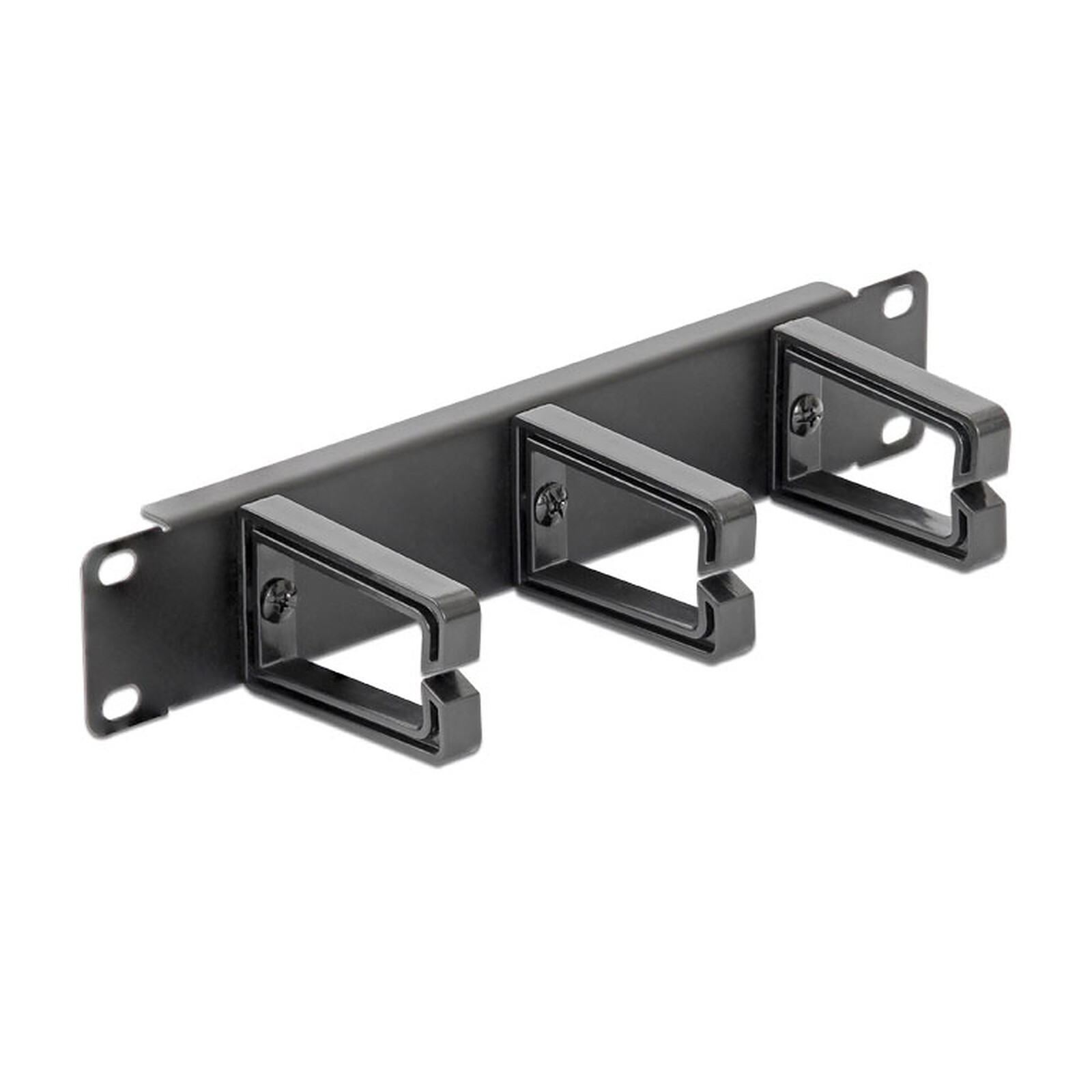 DeLock Panneau de gestion de câble 1U pour armoire réseau 10