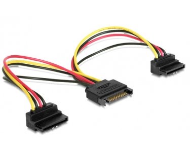 DeLock Y-Kabel Power SATA 15 Pin > 2 x SATA HDD