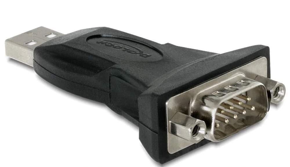 DeLock DeLock USB 2.0 > Seriell (ST-ST) 0,8m Adapterkabel Schwarz