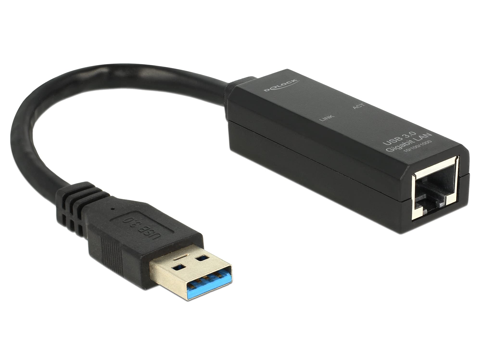 DeLock DeLock USB 3.0 > Gigabit LAN (ST-BU) Adapter Schwarz