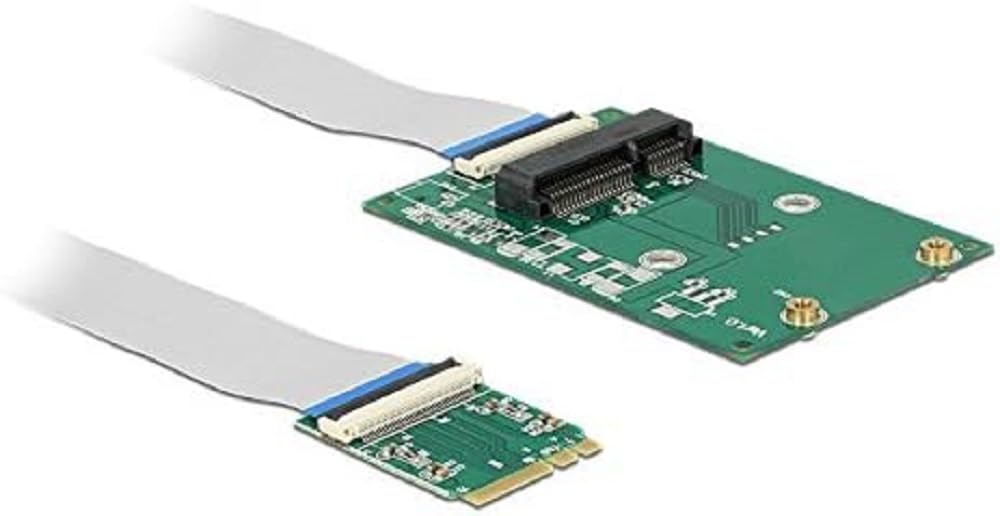 DeLock Konverter M.2 Key A+E Stecker > Mini PCIe Slot