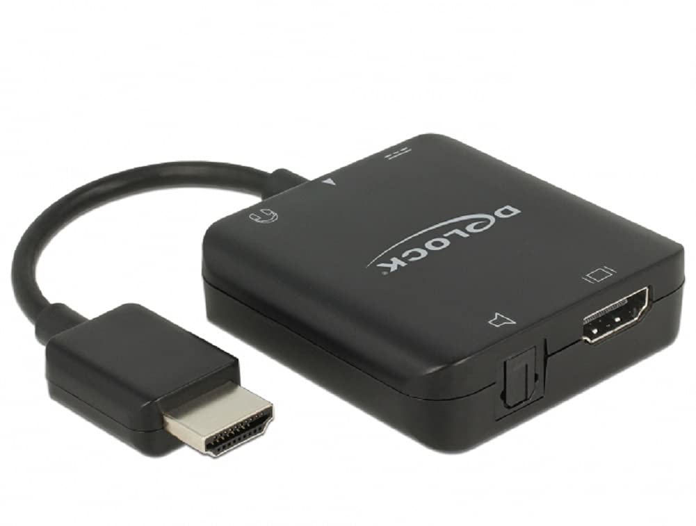 DeLock Adapter HDMI Stecker > HDMI + TOSLINK S/PDIF + 3