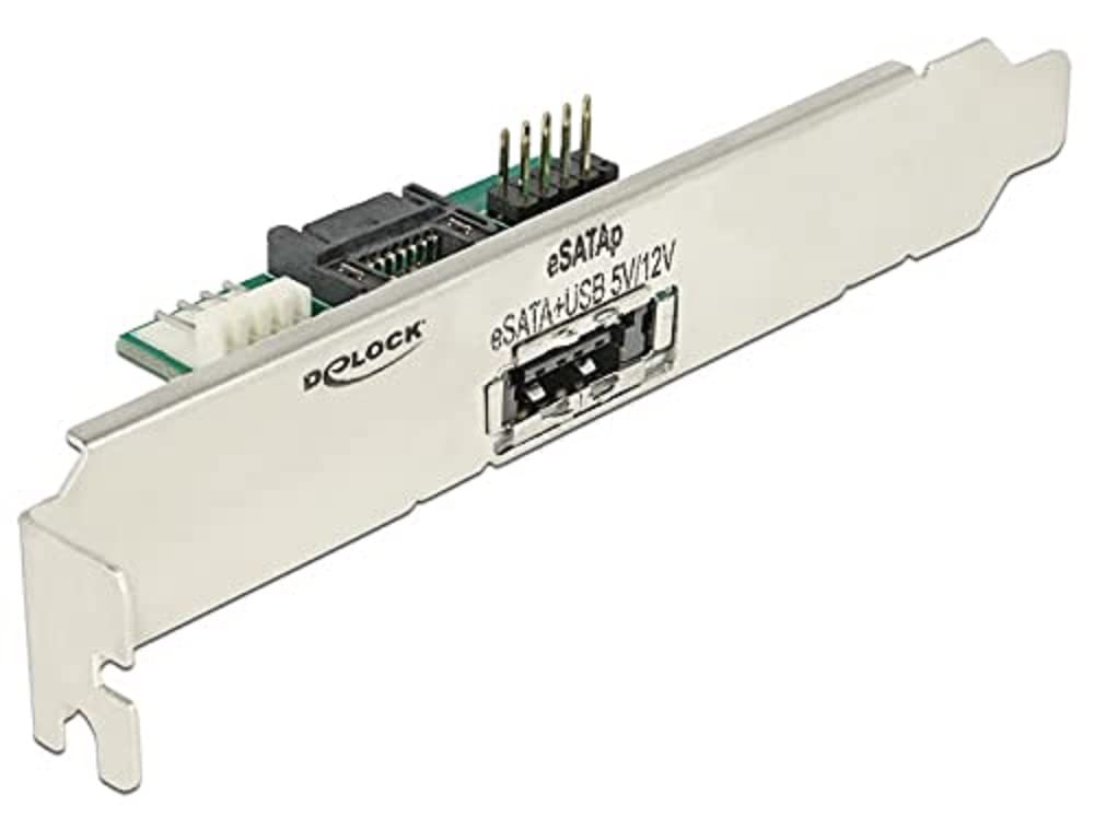 DeLock Support de prise 1x eSATApd 5 V / 12 V