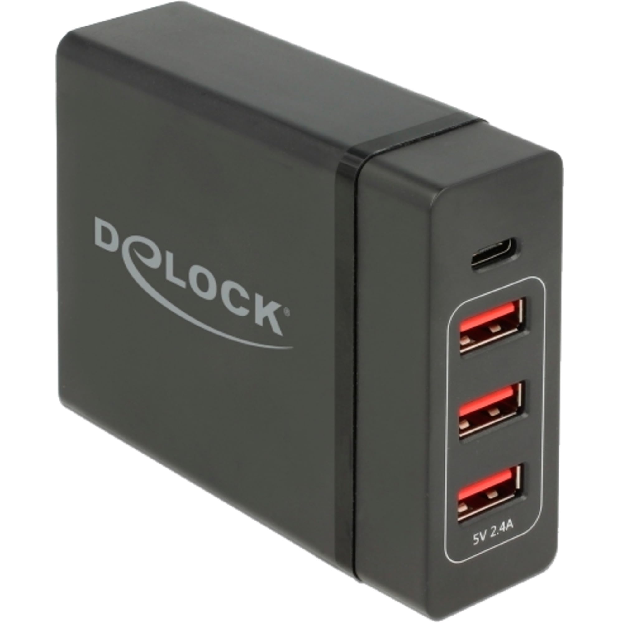 DeLock USB Ladegerät 1x USB-C PD + 3x USB-A