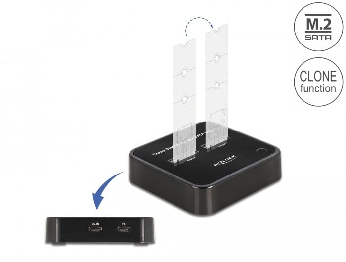 DeLock Station d'accueil et de clonage USB 3.0 M.2 SATA