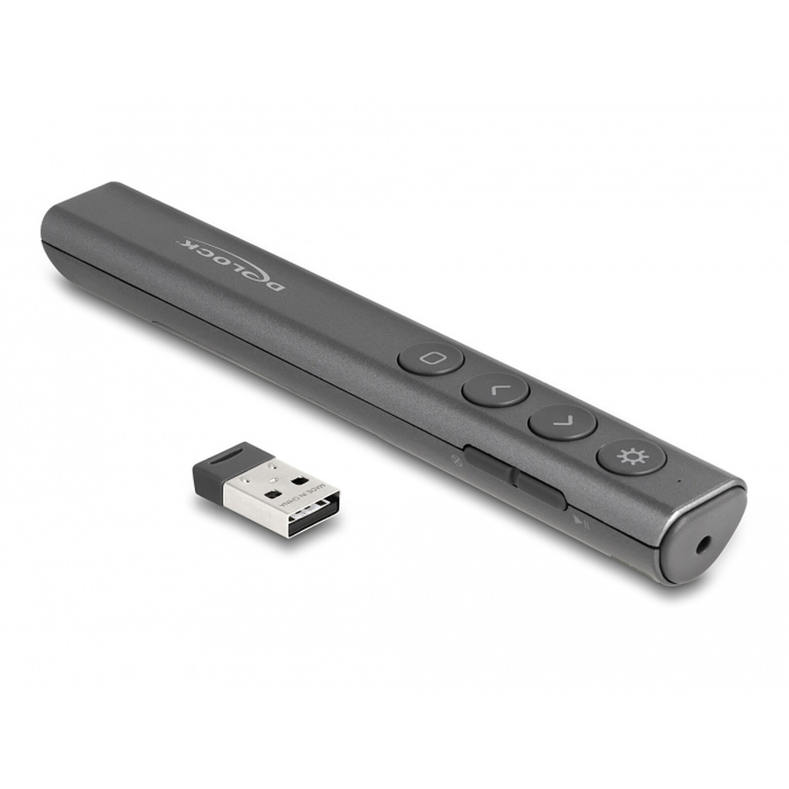DeLock USB Laser Presenter (6 boutons) Noir