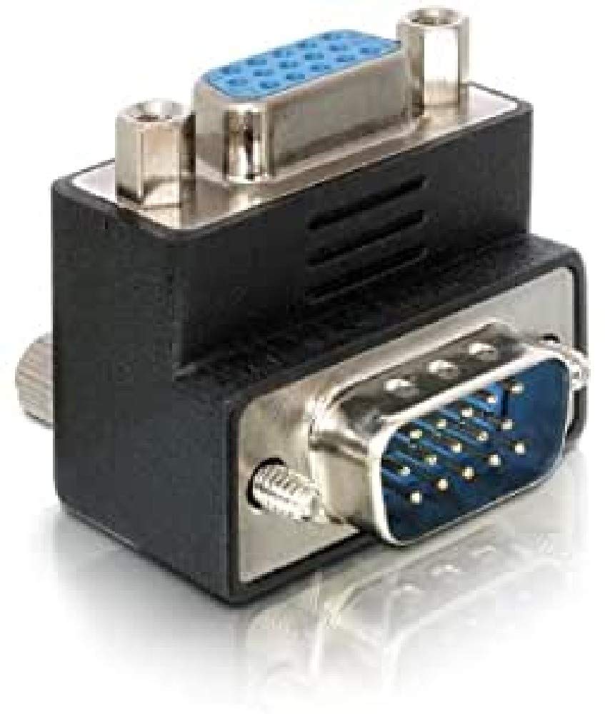 DeLock Adapter VGA Stecker/Buchse 90° gewinkelt