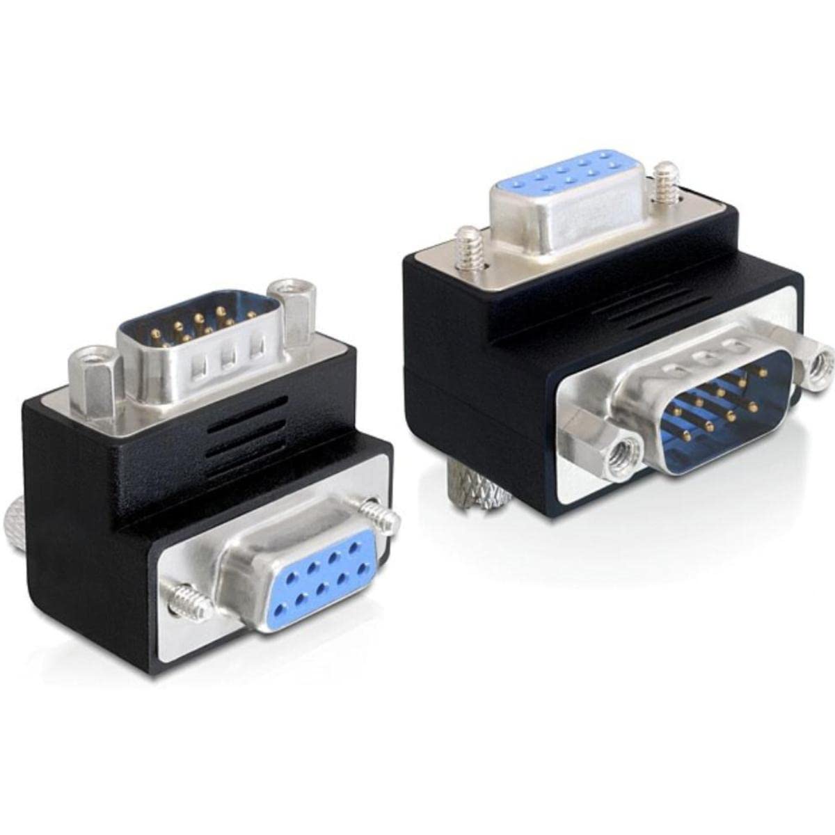 DeLock Adaptateur Sub-D 9 broches mâle > femelle coudé à 270°