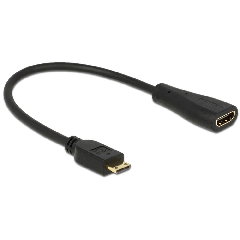 DeLock Kabel HDMI mini C Stecker > HDMI-A Buchse