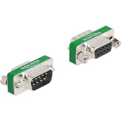 DeLock Modèle du produit : Filtre antiparasite HF/EMI, D-Sub 9 Pin mâle/femelle, passe-ba