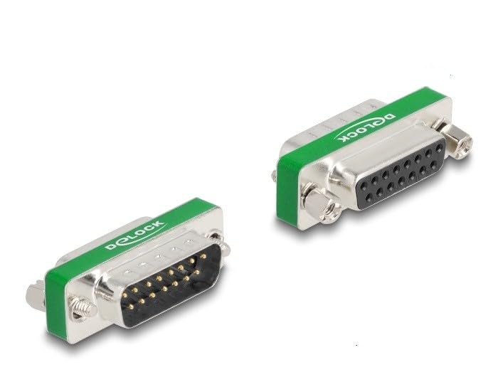 DeLock Filtre antiparasite HF/EMI, D-Sub 15 Pin mâle / femelle, passe-b