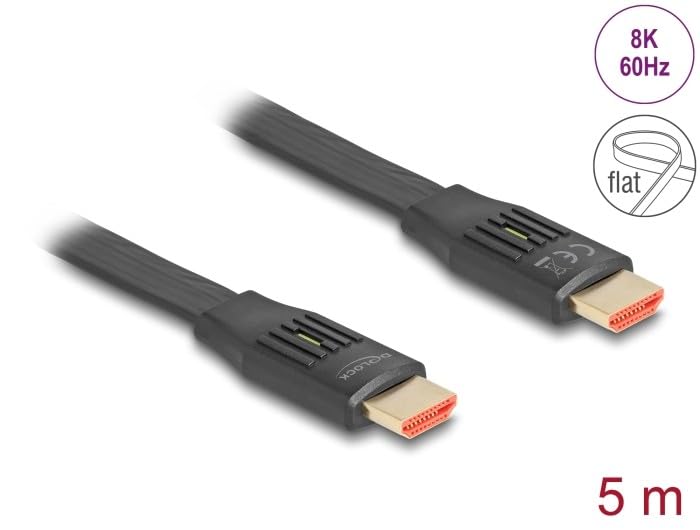 DeLock High Speed HDMI-Flachbandkabel 48 Gps 8K 60Hz