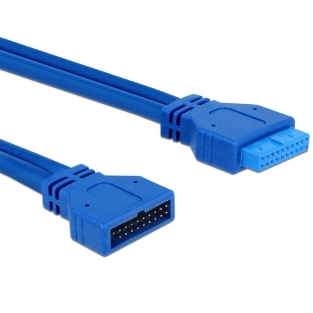 DeLock Rallonge Cable USB 3.0 interne (19 broches) 45cm (Noir)
