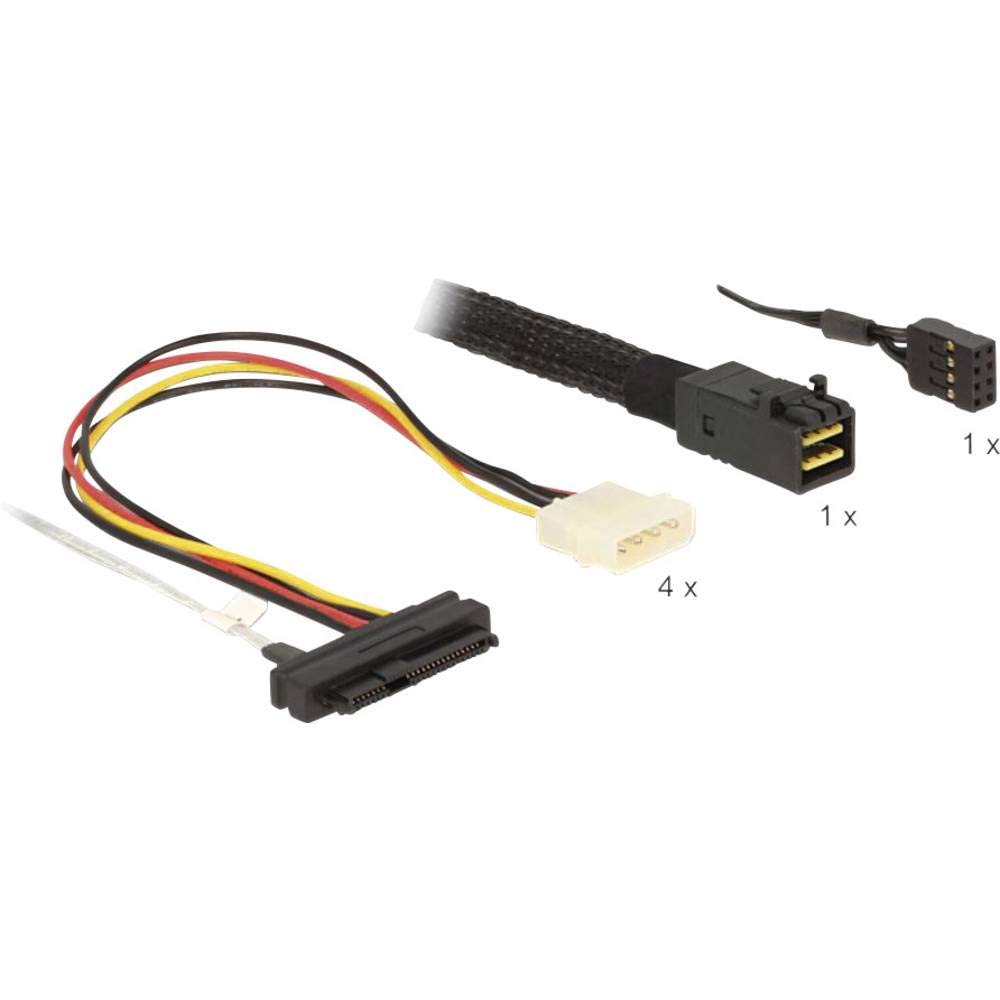 DeLock Adapterkabel Mini-SAS HD > 4x SAS