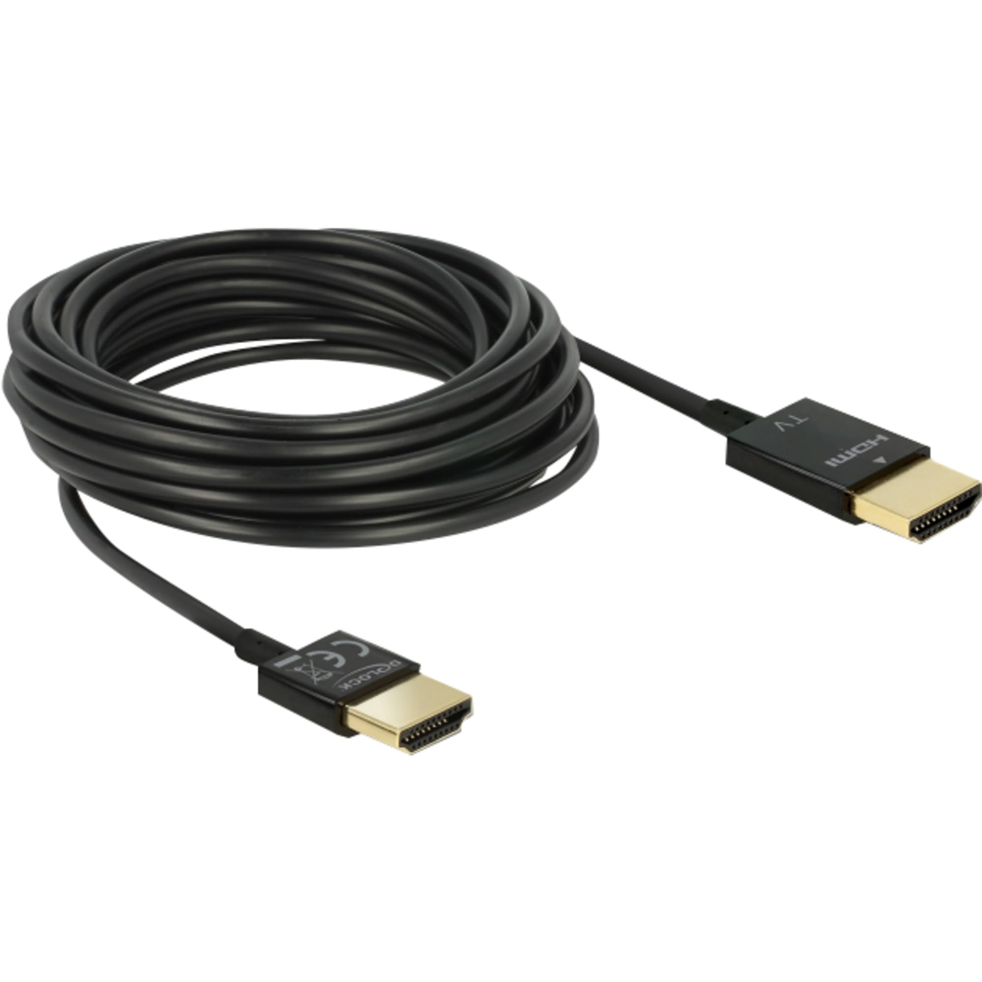 DeLock Kabel HMDI A Stecker > HDMI A Stecker High Speed 3D 4K Aktiv Slim