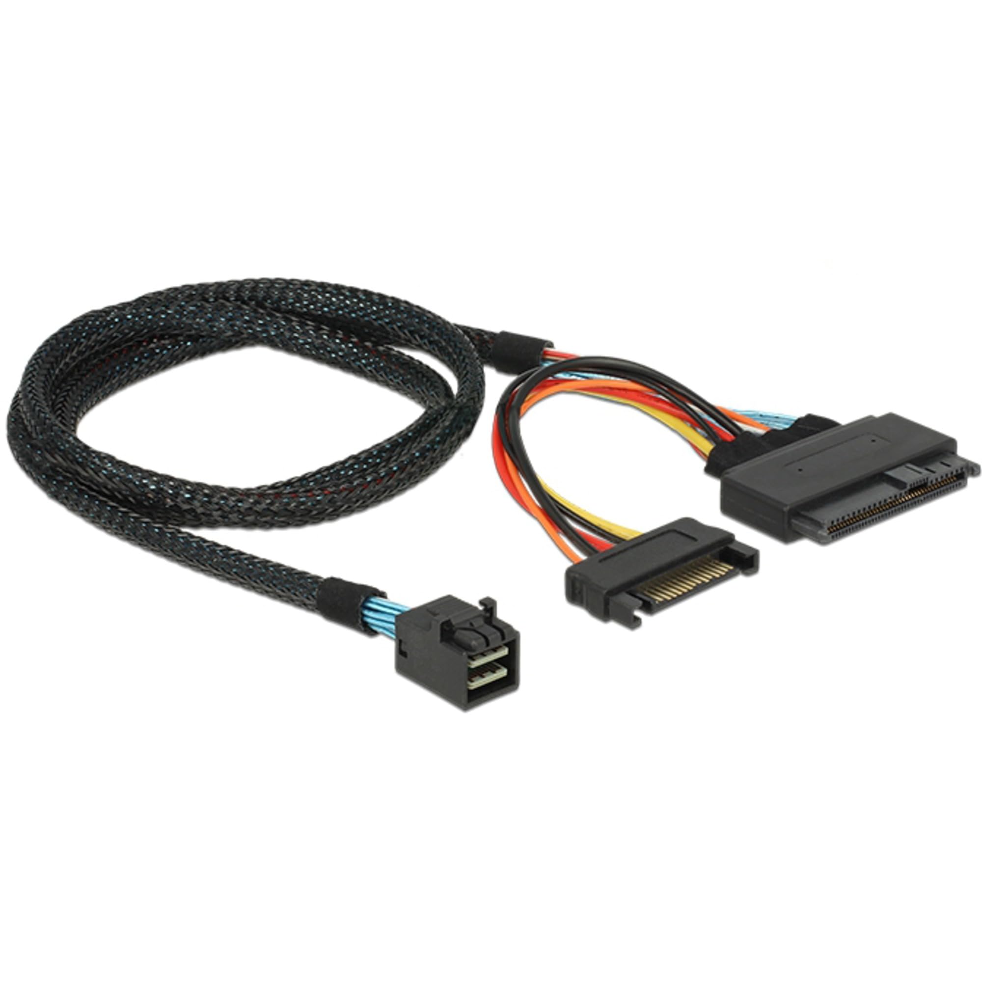 DeLock Adapterkabel SFF-8643 > U.2 SFF-8639 + SATA Stromanschluss