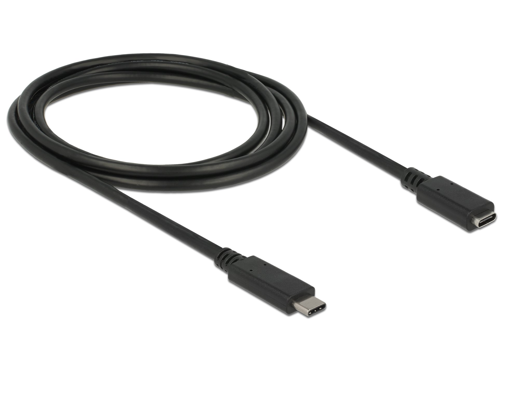 DeLock DeLock USB-C (ST-BU) 2m Verlängerungskabel Schwarz