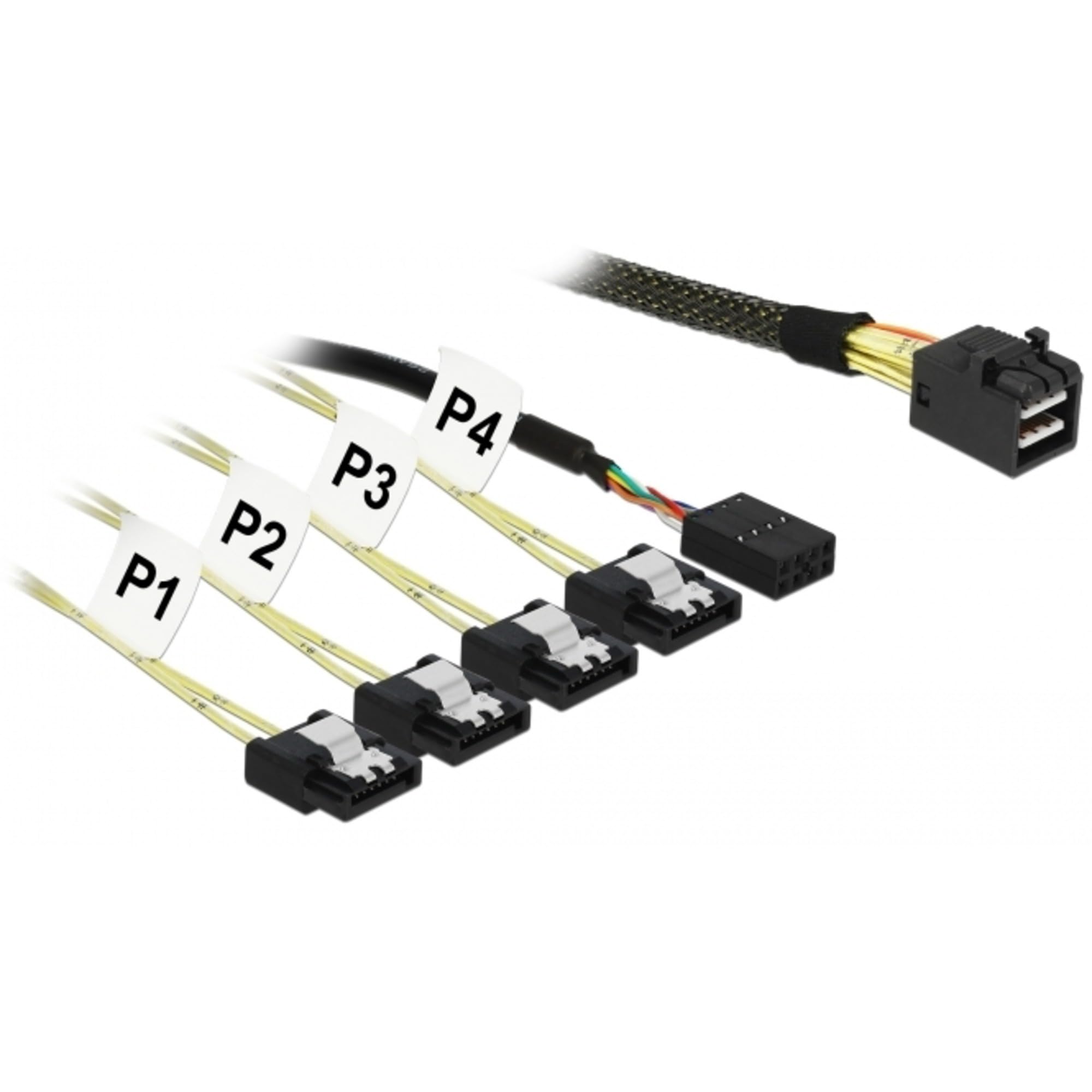 DeLock Adapterkabel Mini SAS HD SFF-8643 > 4x SATA 7Pin