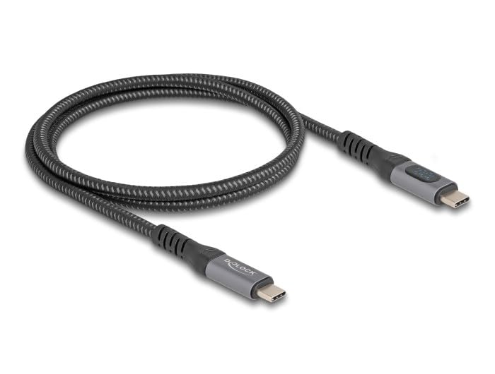 DeLock Câble USB 4.0, 40 Gbit/s, 240 W, 8K 60Hz, 1,0 m