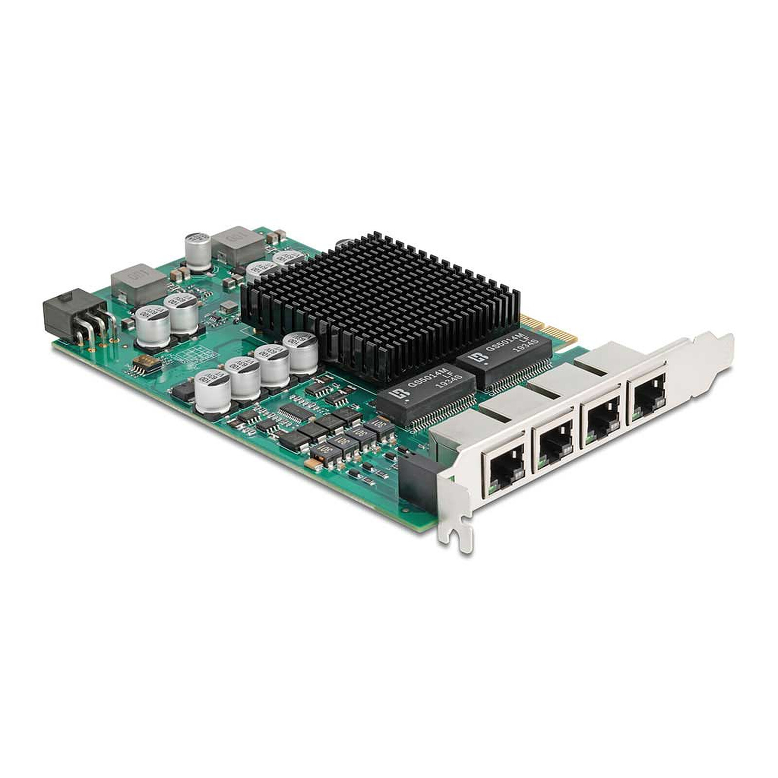 DeLock Carte réseau PCI Express x4 avec 4x Ethernet Gigabit PoE+
