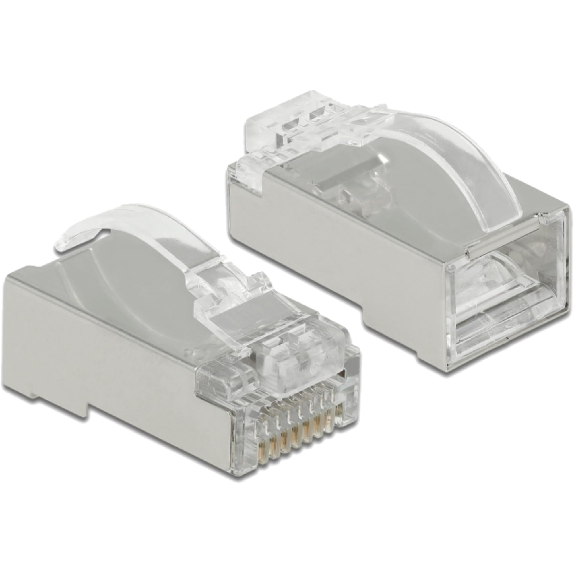 DeLock RJ-45 Crimp+Cut+Curve Stecker Cat.6 STP