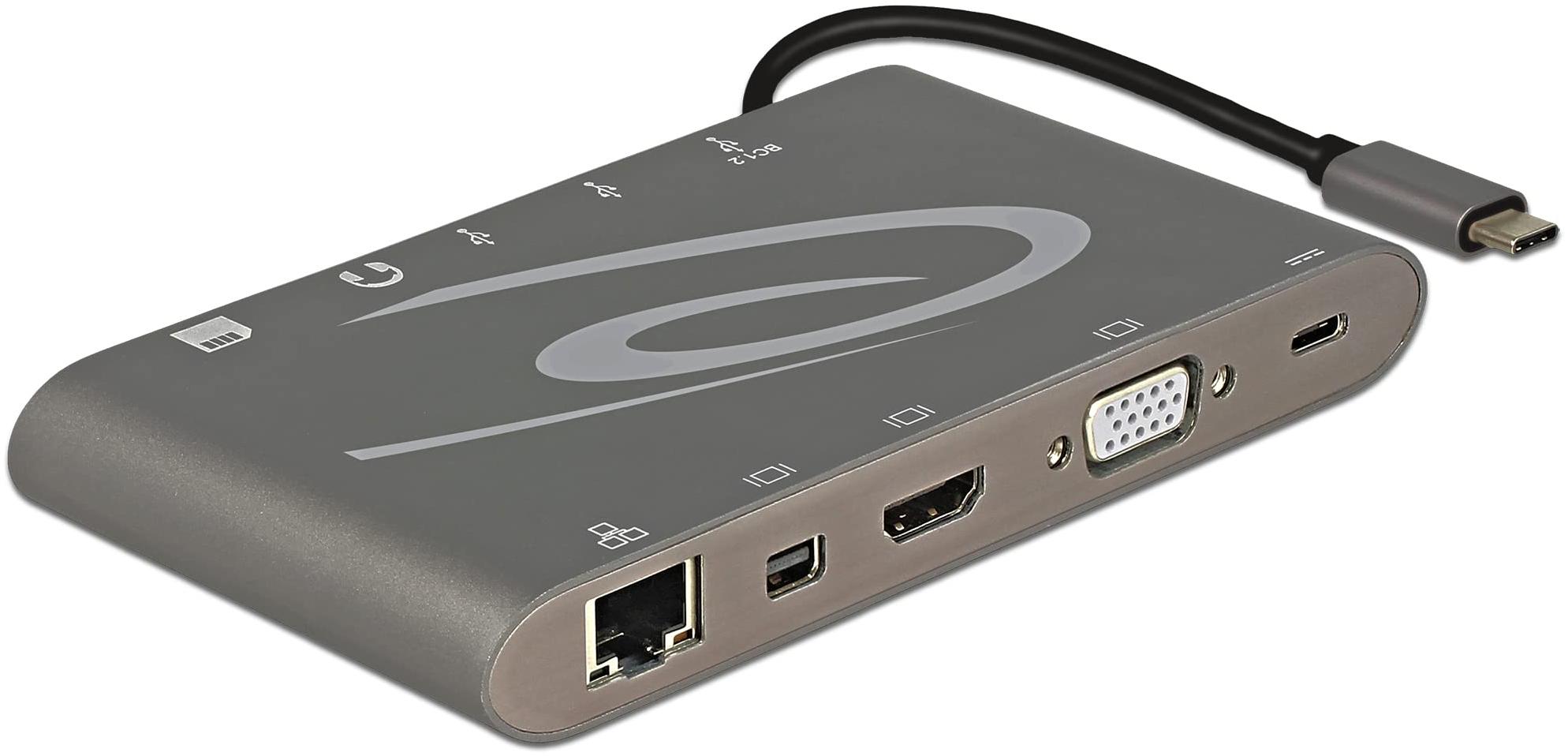 DeLock Station d'accueil USB Type C 3.1 4K gris