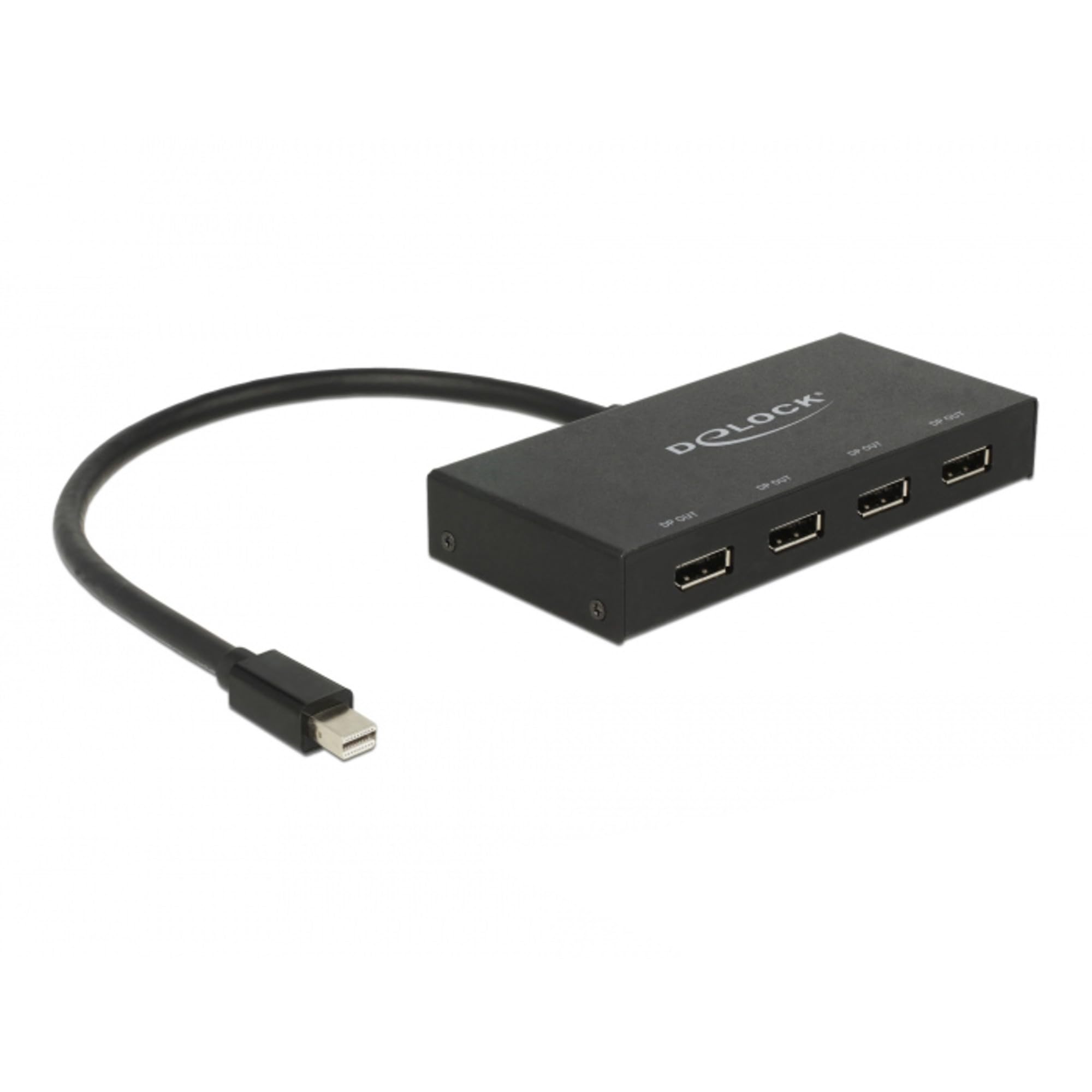 DeLock DisplayPort Splitter 1x mini DisplayPort 1.2 > 4x DisplayPort 4K