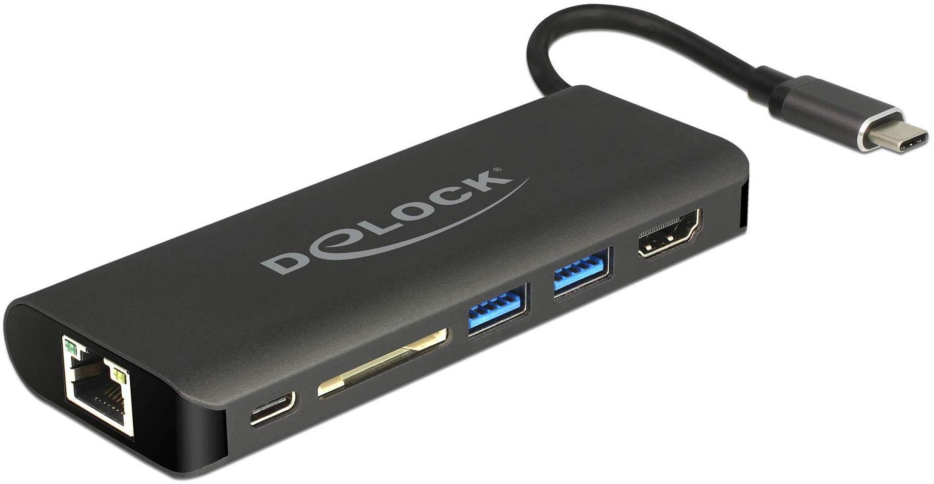 DeLock Station d'accueil USB C 3.1 anthracite