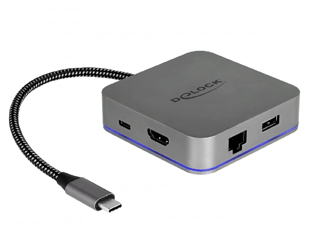 DeLock Modèle : Station d'accueil USB-C grise