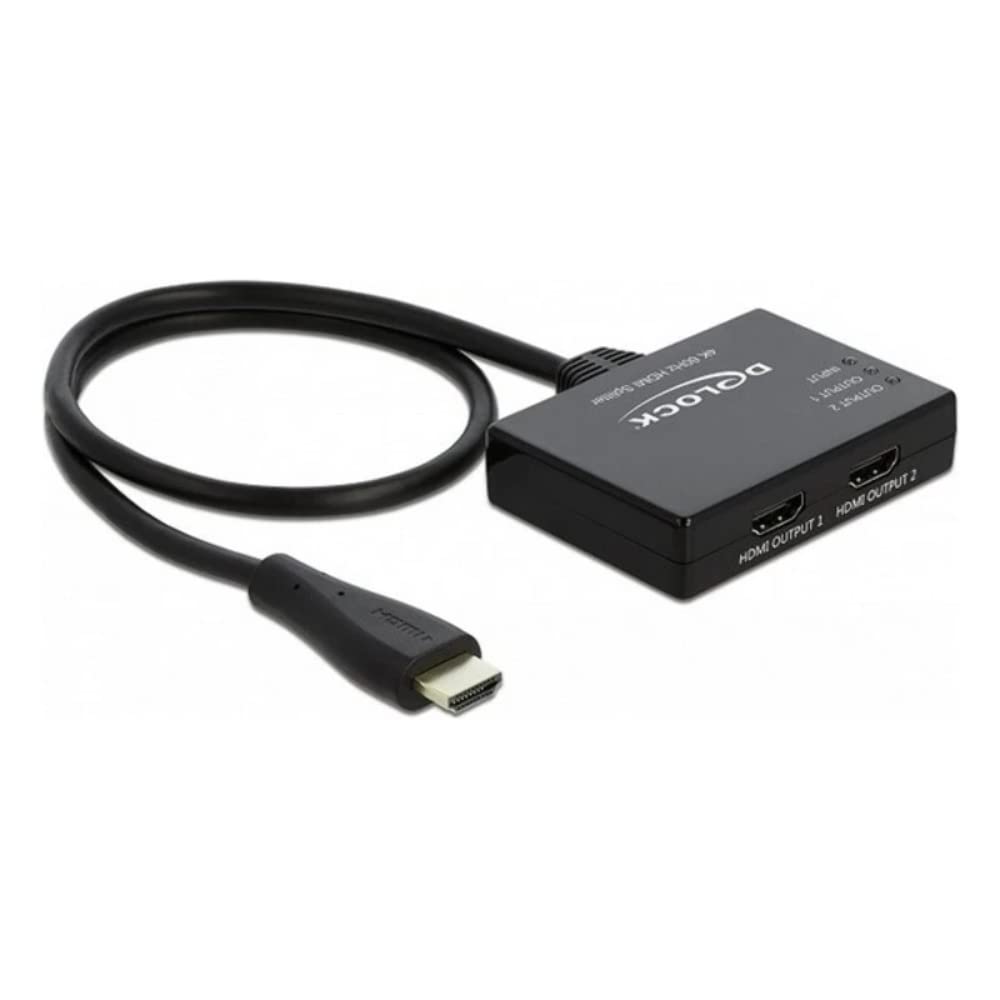DeLock HDMI Splitter 1 x HDMI in > 2 x HDMI out 4K 60 Hz