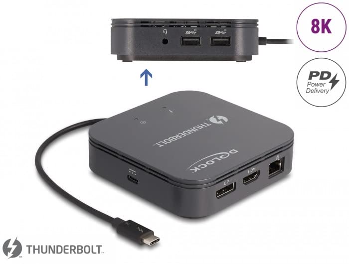 DeLock Thunderbolt 3 Mini Dockingstation 8K